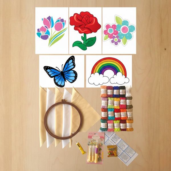 36 Parça Punch Nakış Seti Renkli Dünyalar